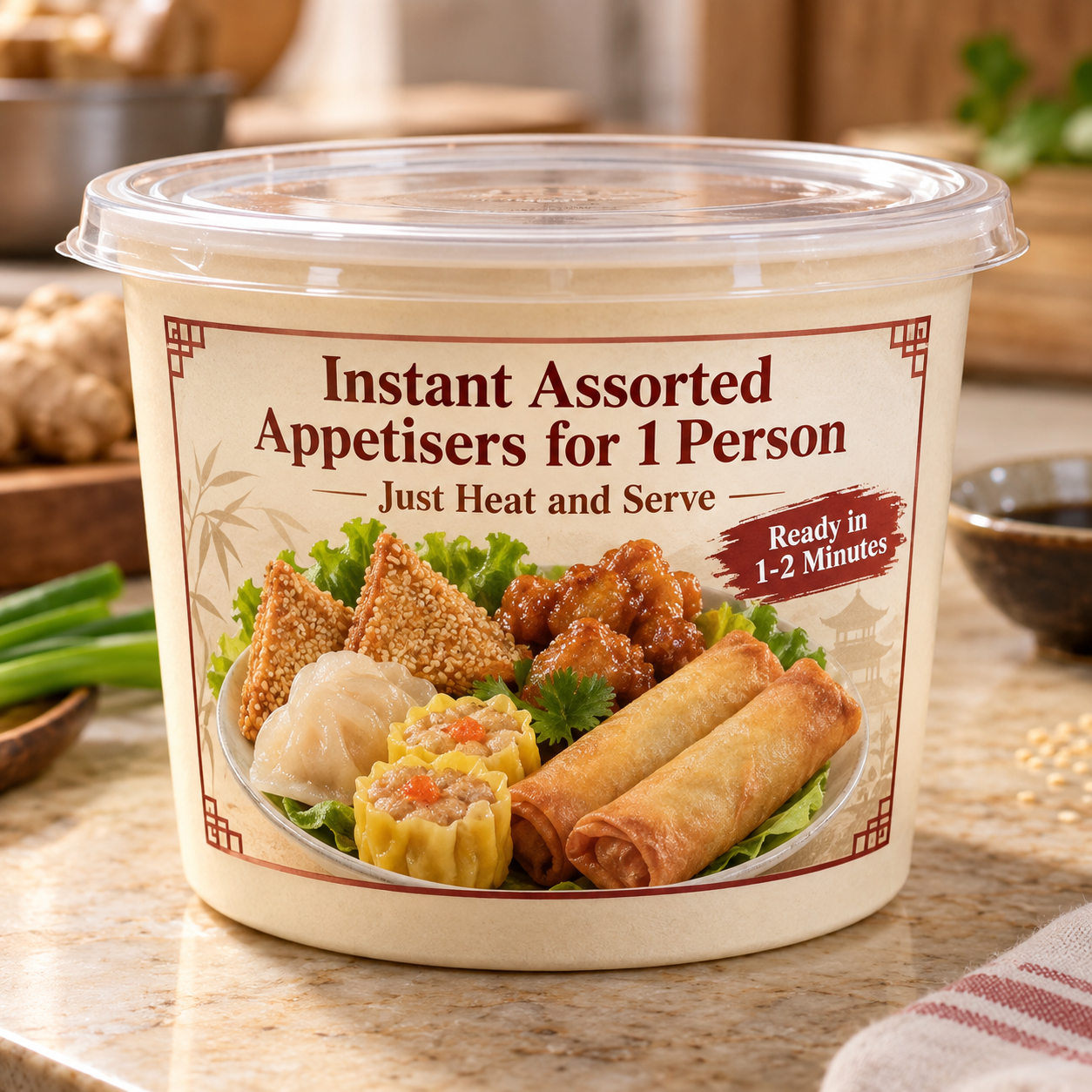 Instant Assorted Appetisers for 1 Person
