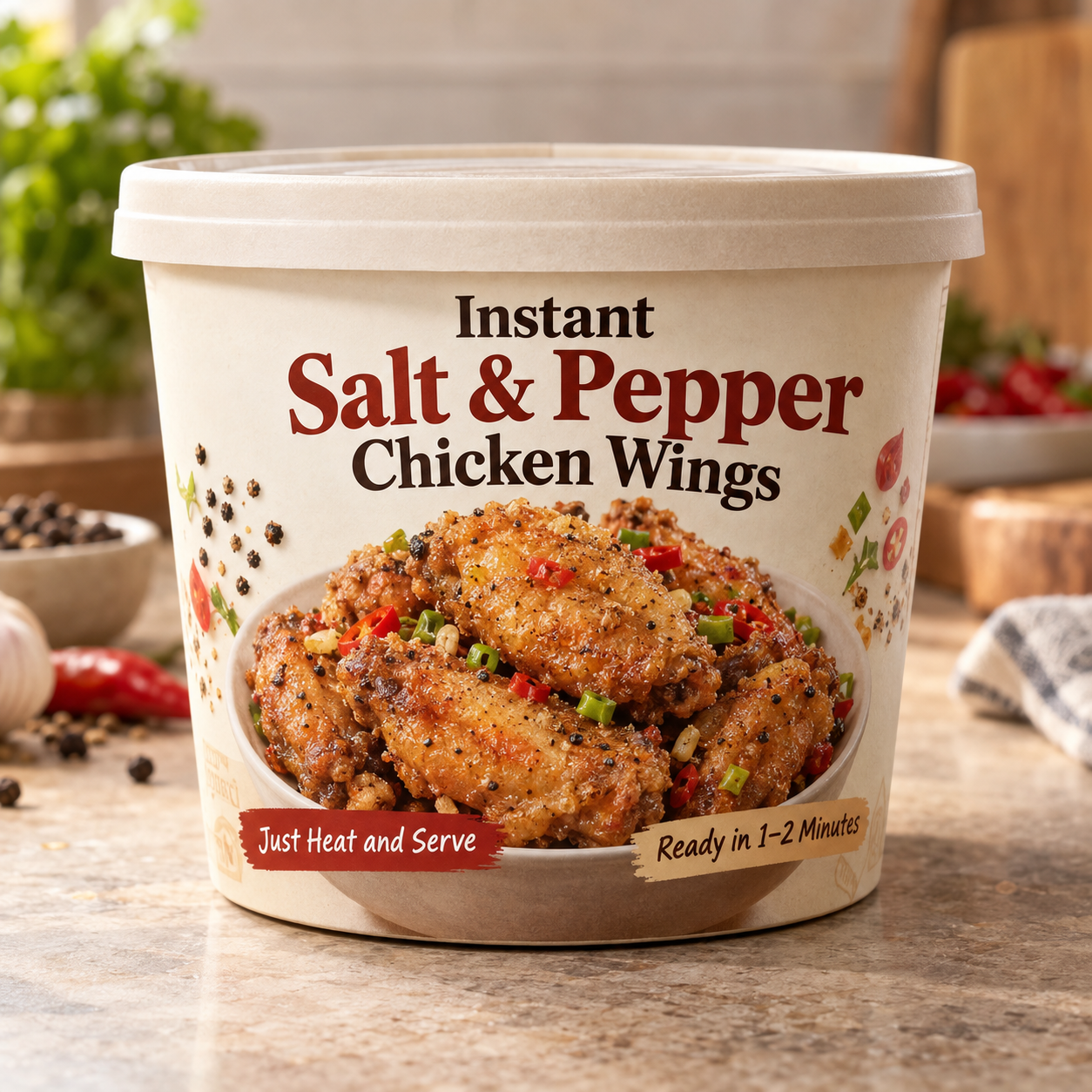 Instant Salt & Pepper Chicken Wings